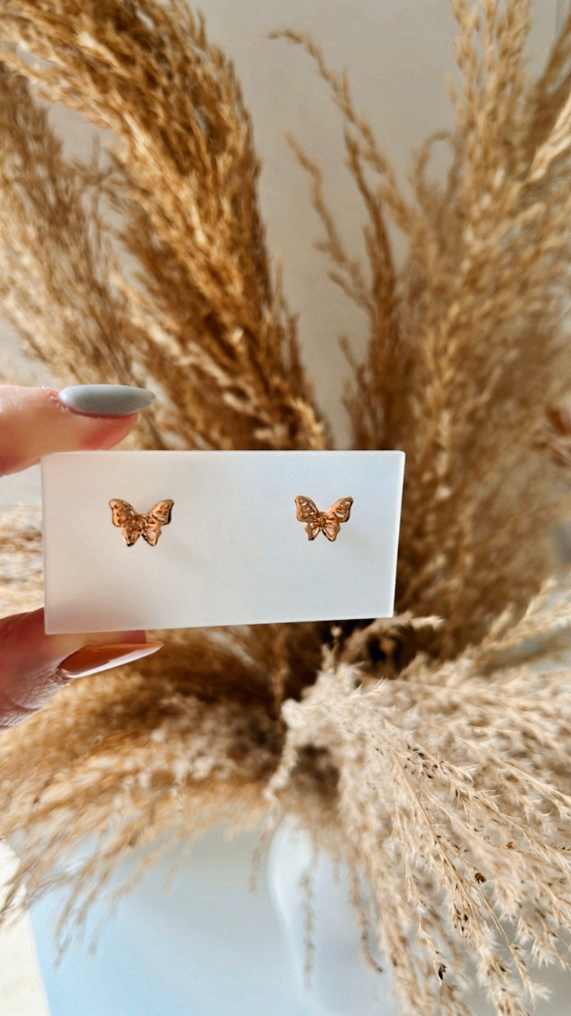 Rose gold butterfly