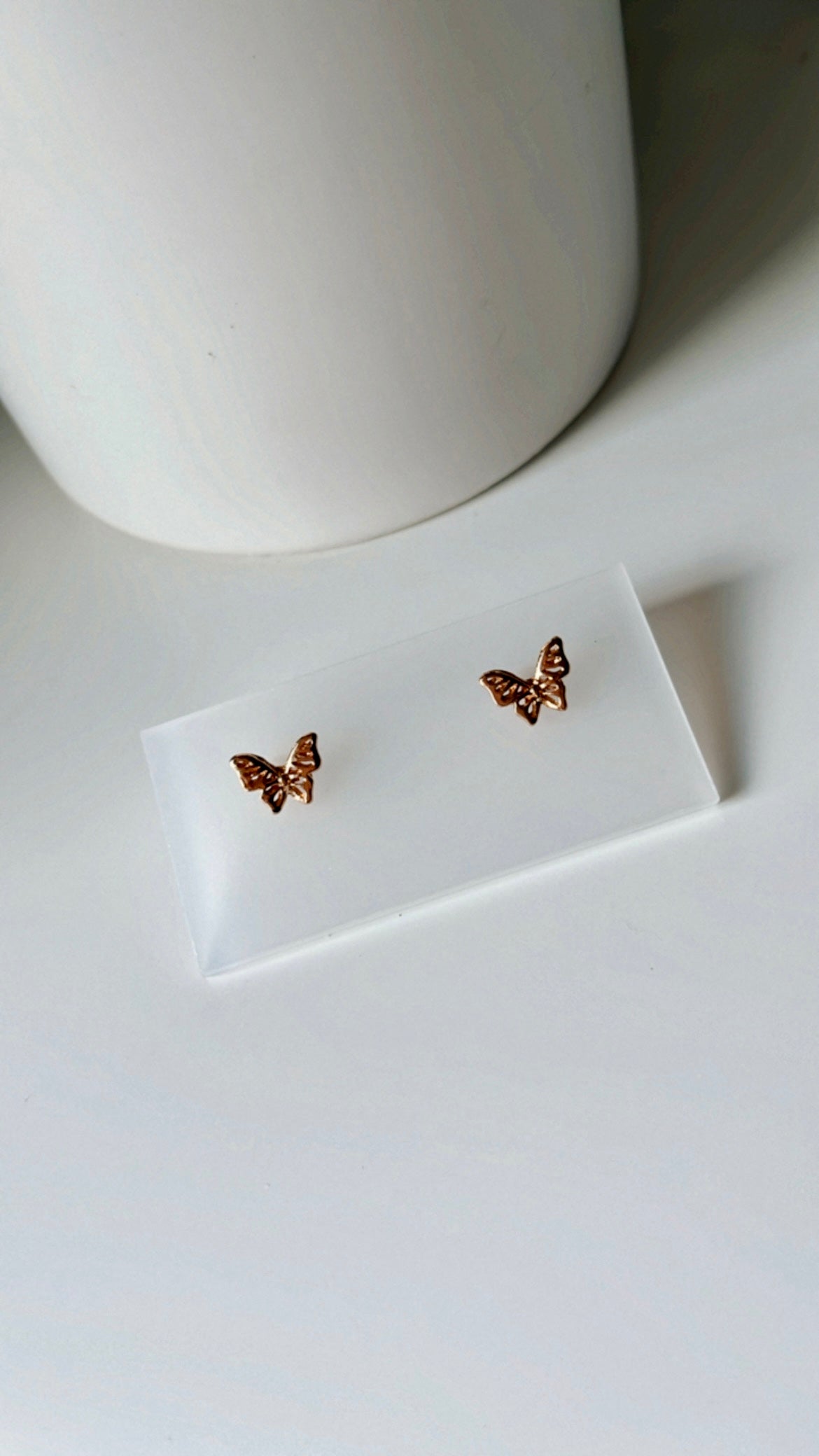 Rose gold butterfly